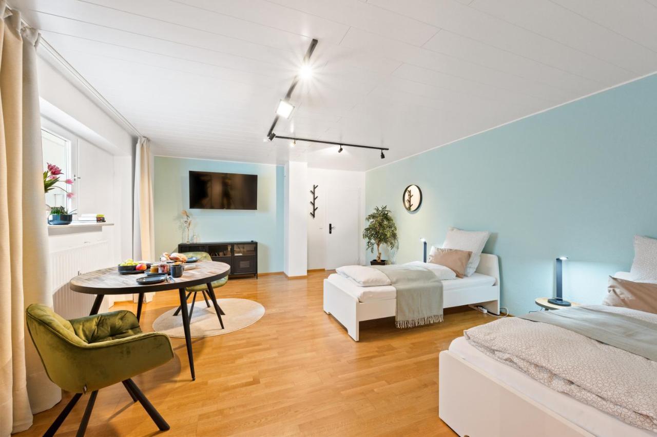1Br 2Beds - Kleiner Privater Innenhof- Barrierefrei! -Frisch Saniert - Mozart Eins Bietigheim-Bissingen Dış mekan fotoğraf