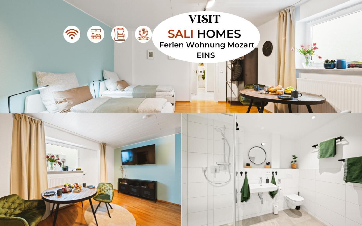 1Br 2Beds - Kleiner Privater Innenhof- Barrierefrei! -Frisch Saniert - Mozart Eins Bietigheim-Bissingen Dış mekan fotoğraf